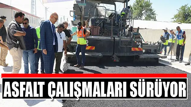 Asfalt çalışmaları sürüyor