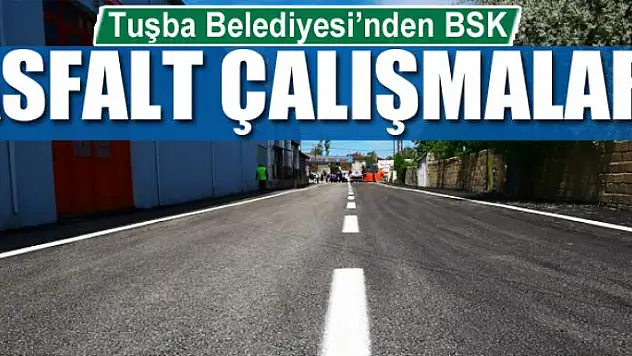 Tuşba Belediyesi'nden BSK asfalt çalışmaları
