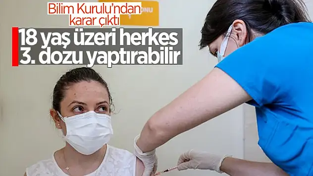 Bakan Koca: 18 yaş ve üzeri vatandaşlarımız hatırlatma dozunu yapabilir