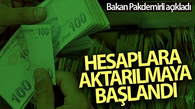 Bakan Pakdemirli: 107 milyon 557 bin liralık destek ödemesi hesaplara aktarılmaya başlandı