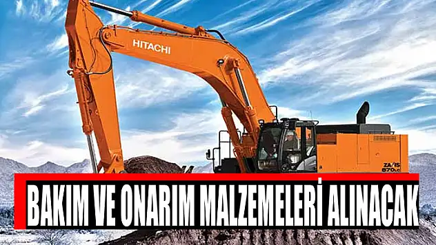 BAKIM VE ONARIM MALZEMELERİ ALINACAK