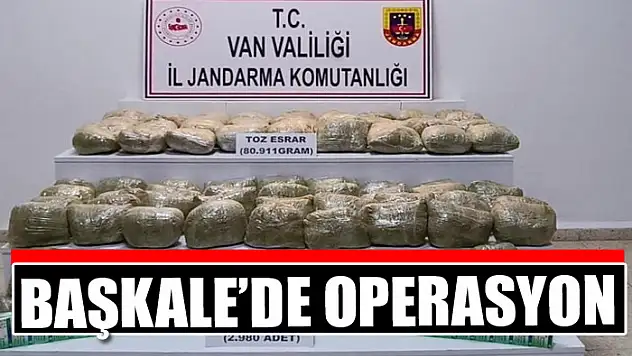 Başkale'de operasyon