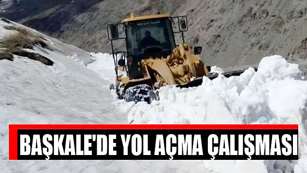 Başkale'de yol açma çalışması