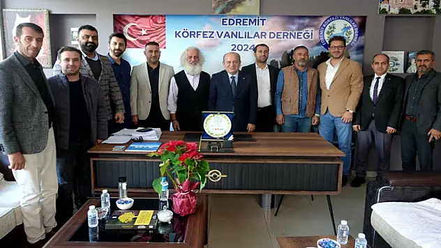 Başkan Çetin'den, Edremit Körfezi Vanlılar Derneği'ne ziyaret