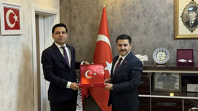 Başkan Işık'tan Kaymakam Bulut'a veda ziyareti