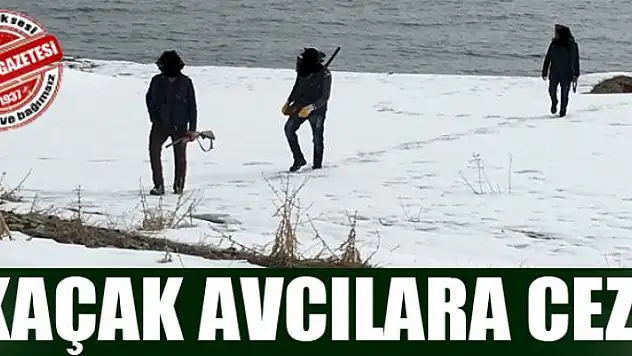 Kaçak avcılara bin 638 lira para cezası