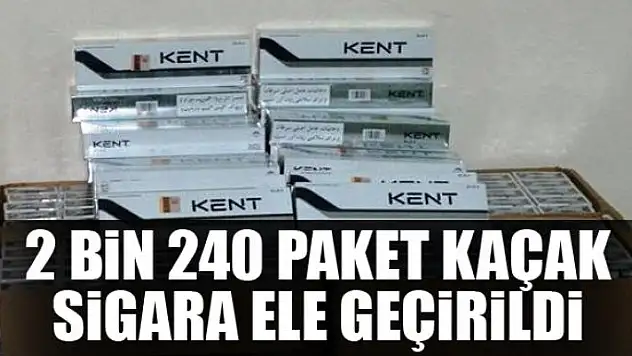 2 bin 240 paket kaçak sigara ele geçirildi