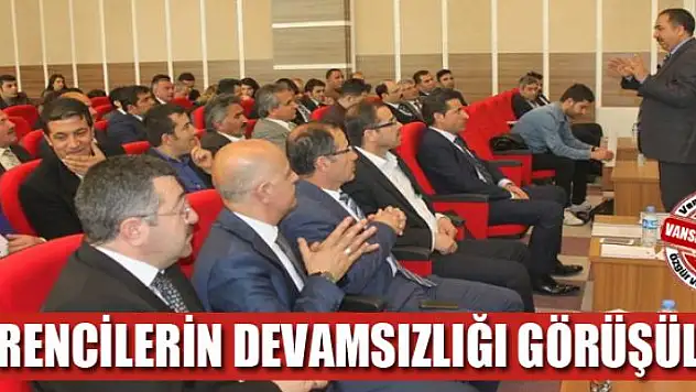 Van'da 'öğrencilerin devamsızlığı' toplantısı