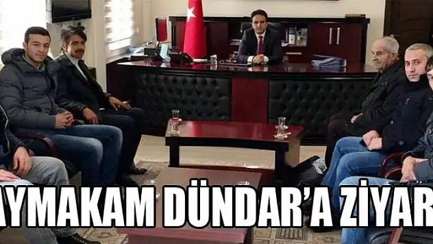 Esnaf ve STK temsilcilerinden Kaymakam Dündar'a ziyaret