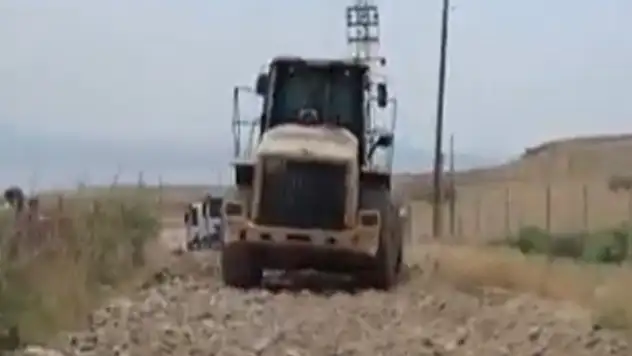 Bayramlı Mahallesi'nde yol çalışması