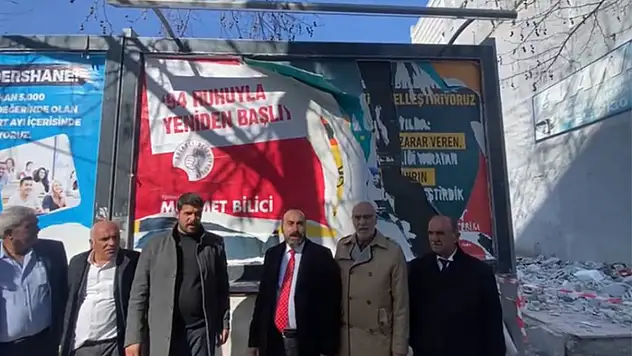 Bilici'nin seçim afişleri yırtıldı