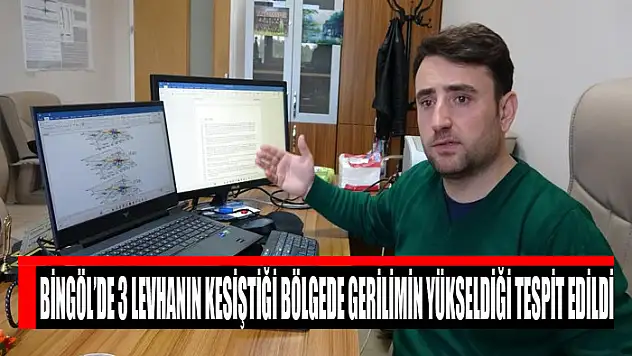Bingöl'de 3 levhanın kesiştiği bölgede gerilimin yükseldiği tespit edildi