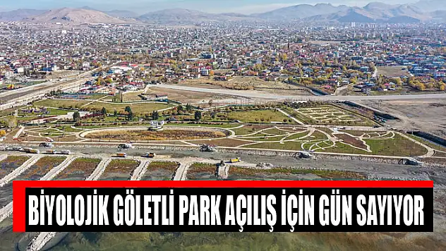Biyolojik göletli park açılış için gün sayıyor