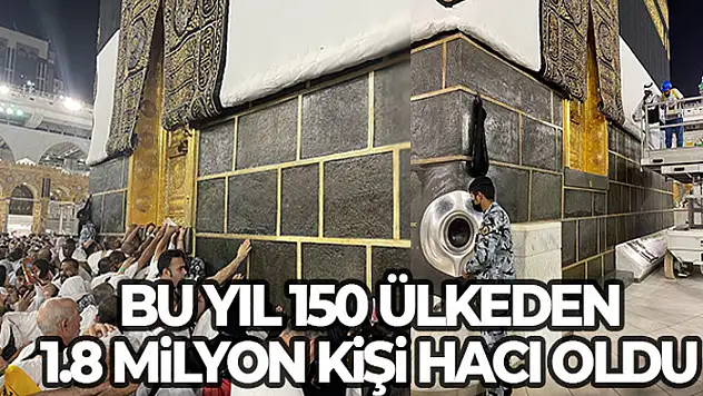 Bu yıl 150 ülkeden 1,8 milyon kişi hacı oldu
