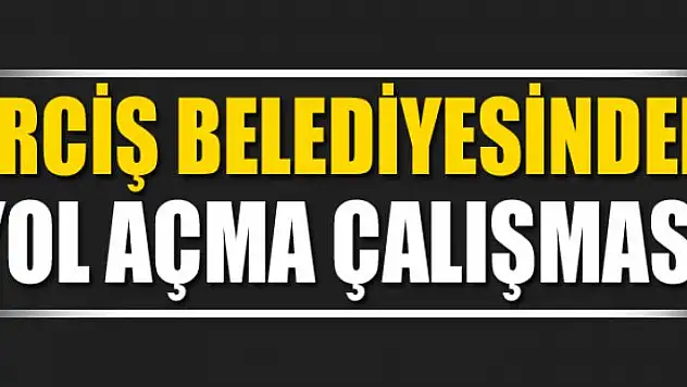 Erciş Belediyesinden yol açma çalışması