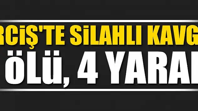 Erciş'te silahlı kavga: 1 ölü, 4 yaralı