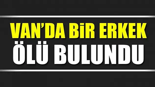 Van'da bir erkek ölü bulundu