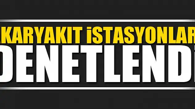 Van'daki akaryakıt istasyonları denetlendi