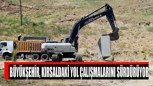 Büyükşehir, kırsaldaki yol çalışmalarını sürdürüyor