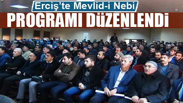 Erciş'te Mevlid-i Nebi programı 