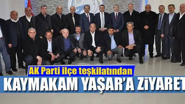 AK Parti ilçe teşkilatından Kaymakam Yaşar'a ziyaret 