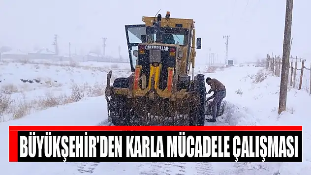 Büyükşehir'den karla mücadele çalışması