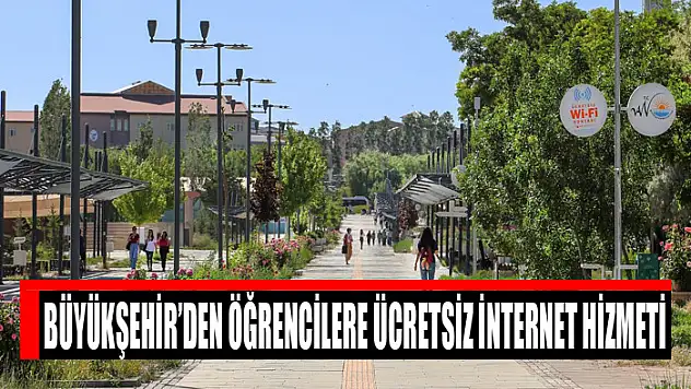 Büyükşehir'den öğrencilere ücretsiz internet hizmeti