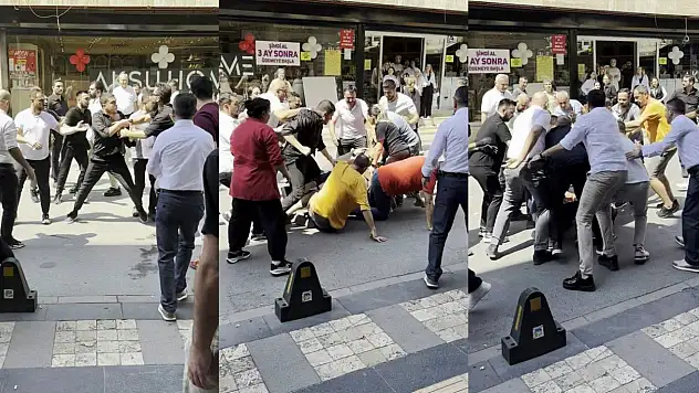 Cadde ortası bir anda boks ringine döndü
