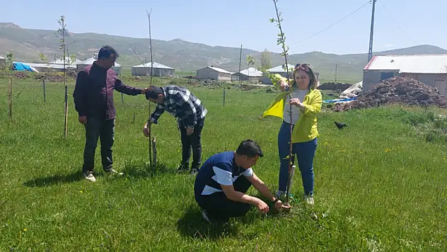Çaldıran'da tohum ve meyve fidanlarının bakım ve kontrolleri yapıldı