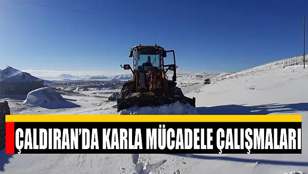 Çaldıran'da karla mücadele çalışmaları