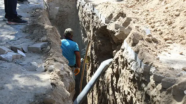 Camikebir Mahallesi'nde yağmursuyu hattı çalışmaları tamamlandı