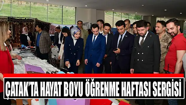 Çatak'ta Hayat Boyu Öğrenme Haftası sergisi