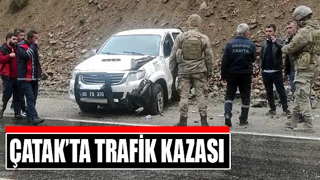 Çatak'ta trafik kazası