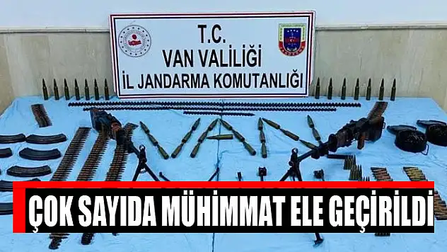 Çok sayıda mühimmat ele geçirildi