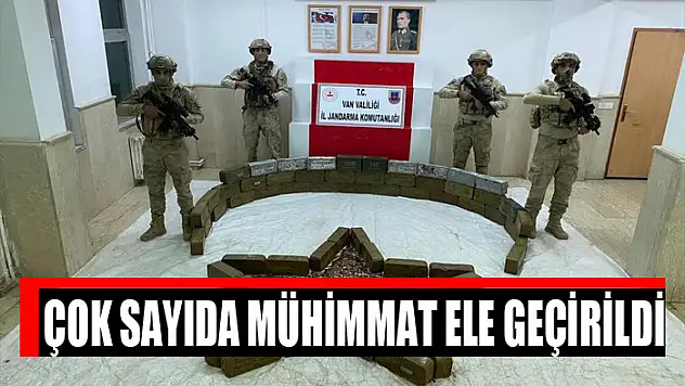 Çok sayıda mühimmat ele geçirildi