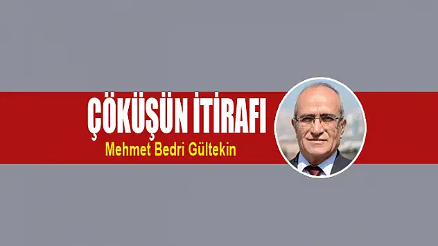 Çöküşün itirafı