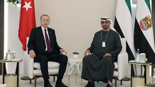 Cumhurbaşkanı Erdoğan, BAE Devlet Başkanı Al Nahyan ile görüştü