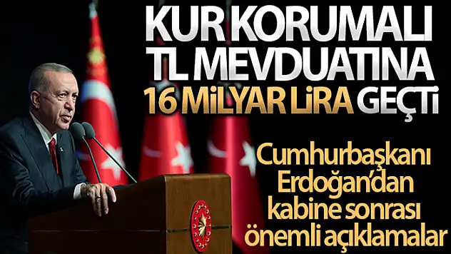 Cumhurbaşkanı Erdoğan: Benzer dalgalanmalar yaşanmaması için gereken her türlü tedbiri alıyoruz