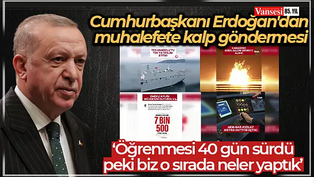Cumhurbaşkanı Erdoğan: 'Birilerinin kalp yapmayı öğrenmesi 40 gün sürdü, peki biz o sırada neler yaptık'