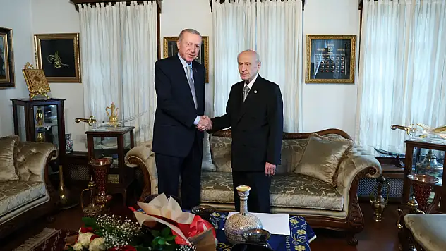 Cumhurbaşkanı Erdoğan, MHP Genel Başkanı Bahçeli ile bir araya geldi
