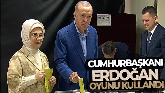 Cumhurbaşkanı Erdoğan oyunu Üsküdar'da kullandı