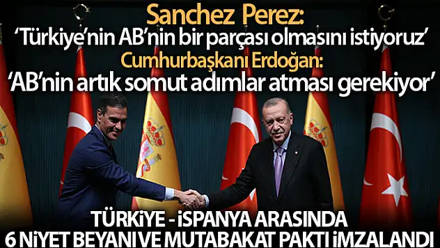 Cumhurbaşkanı Erdoğan - PerezCastejon ortak basın toplantısı