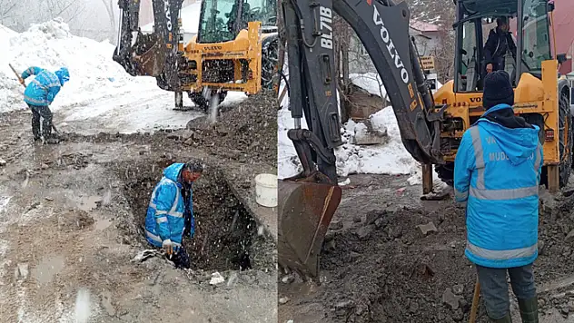 Cumhuriyet Mahallesi'nde içme suyu arızası giderildi