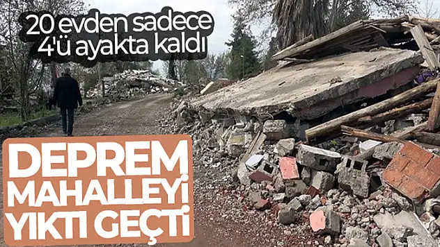 Deprem mahalleyi yıktı geçti, 20 evden sadece 4'ü ayakta kaldı: 18 kişi can verdi