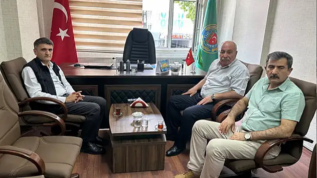 Dr. Turgay Şişman'dan Tuşba Ziraat Odası Başkanı Hasan Özgökçe'ye ziyaret