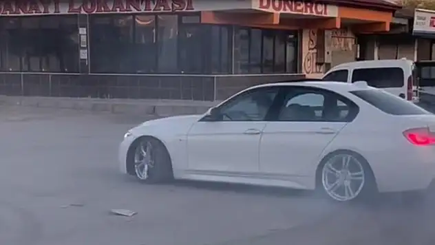 Drift yapan sürücüye para cezası