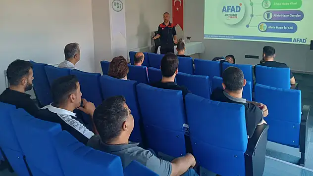 DSİ çalışanlarına afet ve yangın farkındalık eğitimi