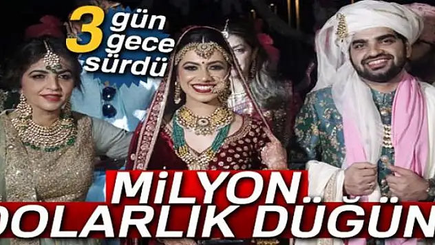 Antalya'da 1 milyon dolarlık Hint düğünü