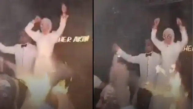 Düğündeki meşale şovu faciaya yol açıyordu