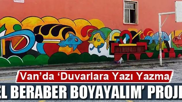 Van'da 'Duvarlara Yazı Yazma, Gel Beraber Boyayalım' projesi